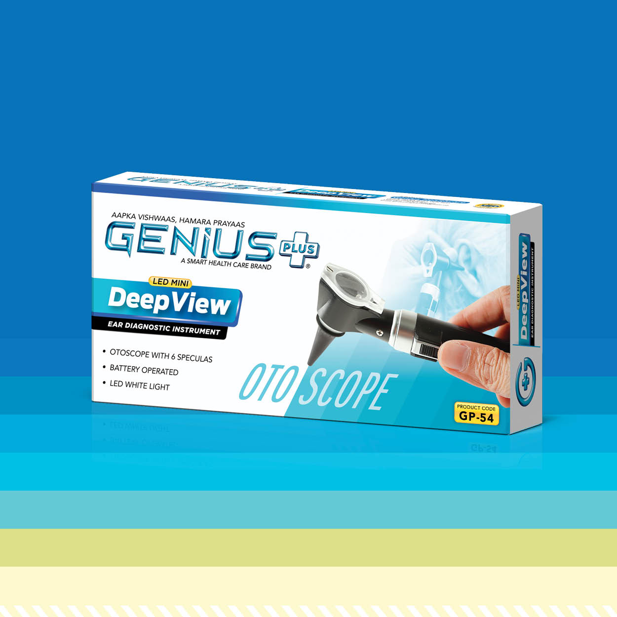 DeepView LED Mini Otoscope — Battery operated LED mini otoscope for clear ear diagnostics in clinics and home visits.