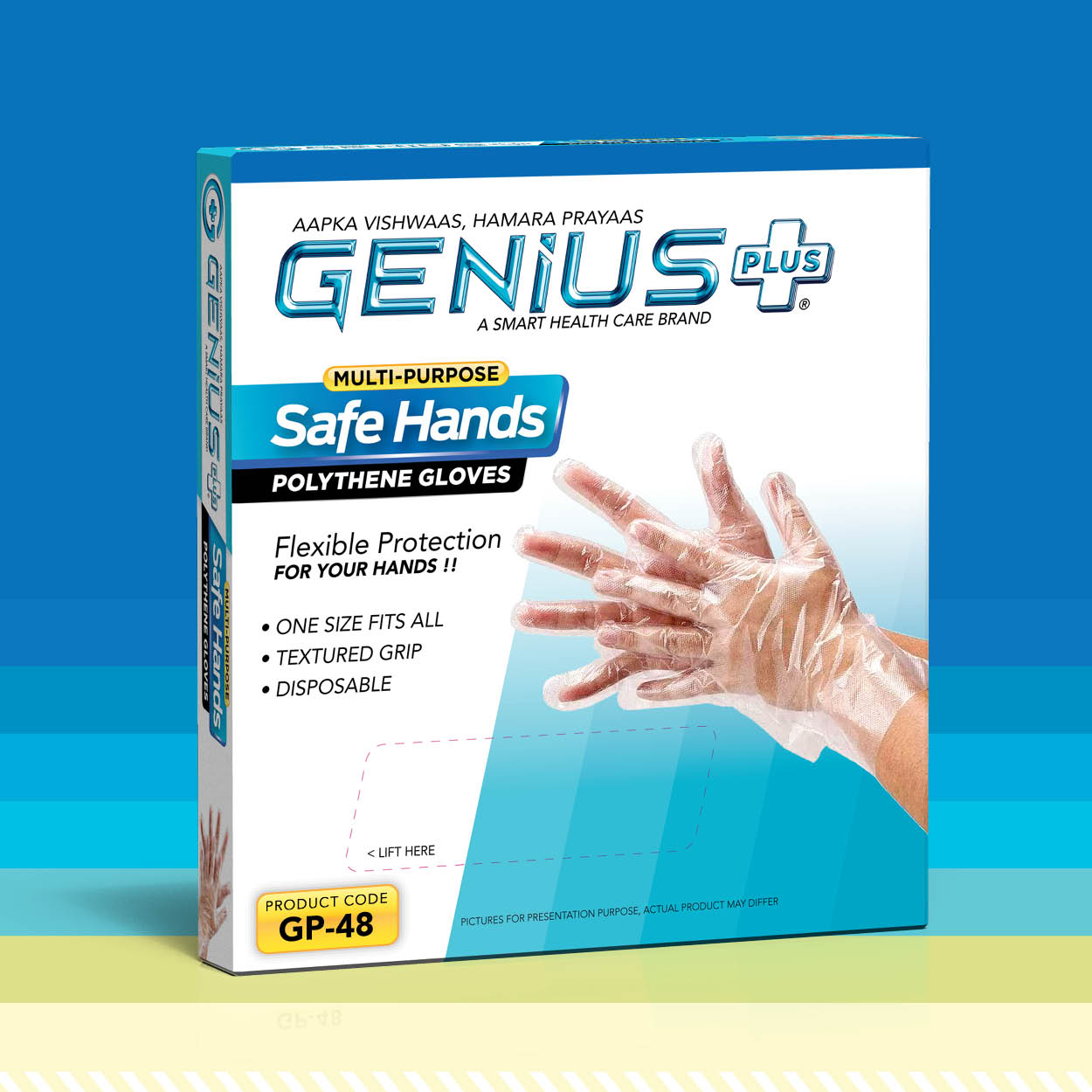 Safe Hands Polythene Gloves — Multi-purpose disposable polythene gloves — flexible protection for your hands.