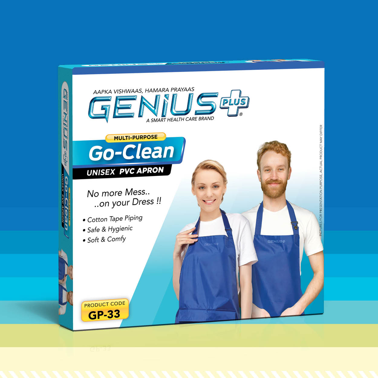 Go-Clean Unisex PVC Apron — Multi-purpose unisex PVC apron — no more mess on your dress.