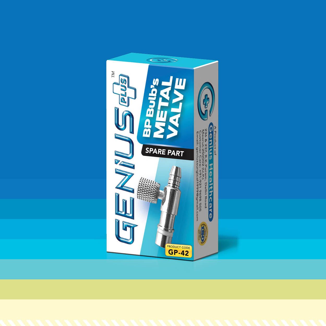BP Bulb's Metal Valve — Metal valve spare part for B.P. bulbs — a product of Genius Healthcare, ISO 9001:2015 certified.