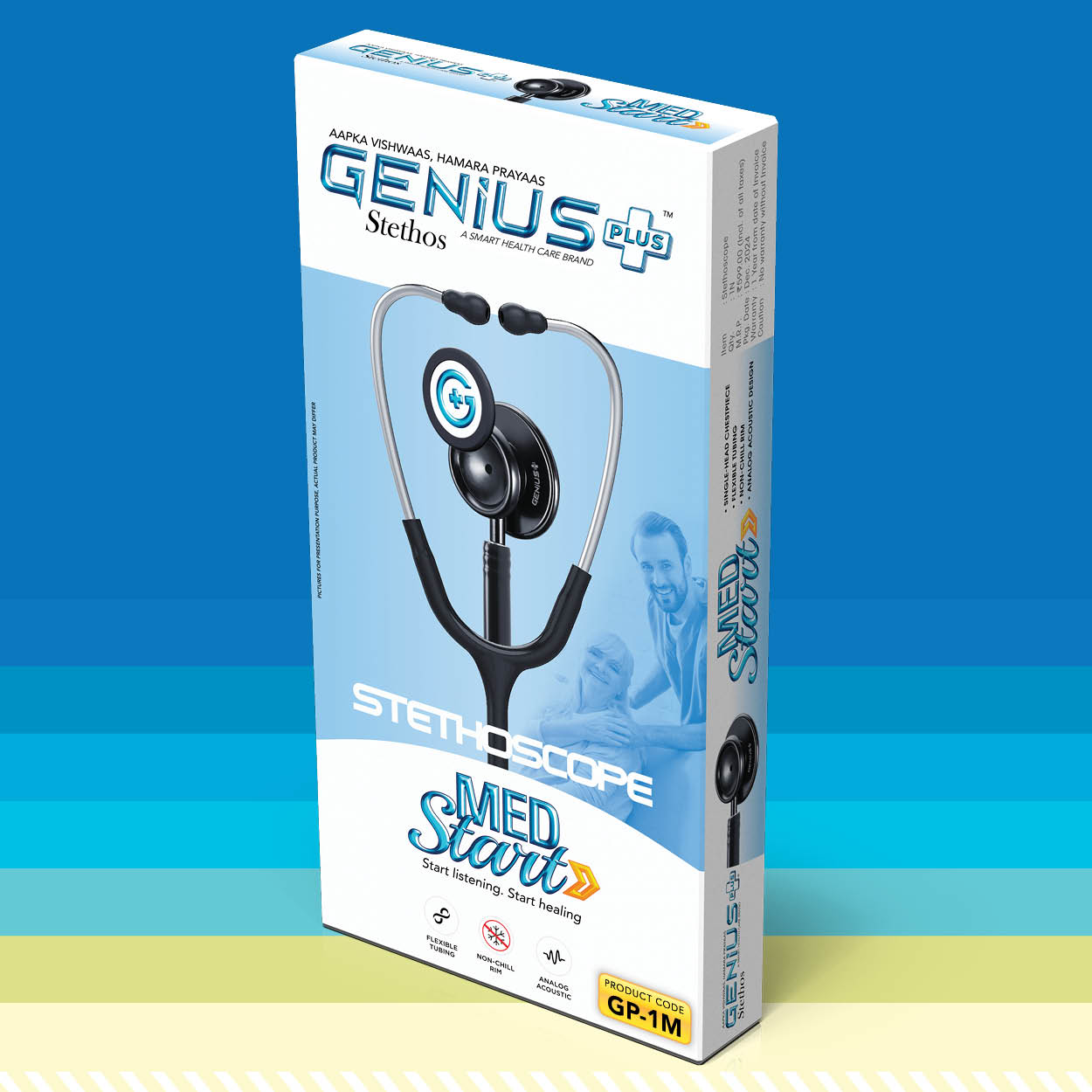 MED Start Stethoscope — Lightweight single-head stethoscope built for students and everyday clinical rounds.